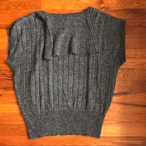 Charlotte Russe gray sweater poncho